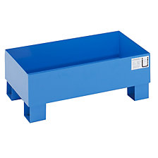 peint époxy bleu, sans caillebotis