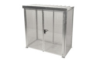 Conteneur grillagé pour bouteilles de gaz