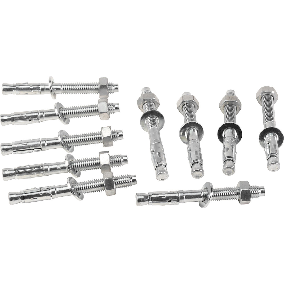 Kit de montage au sol pour rails à rouleaux, lot de 10