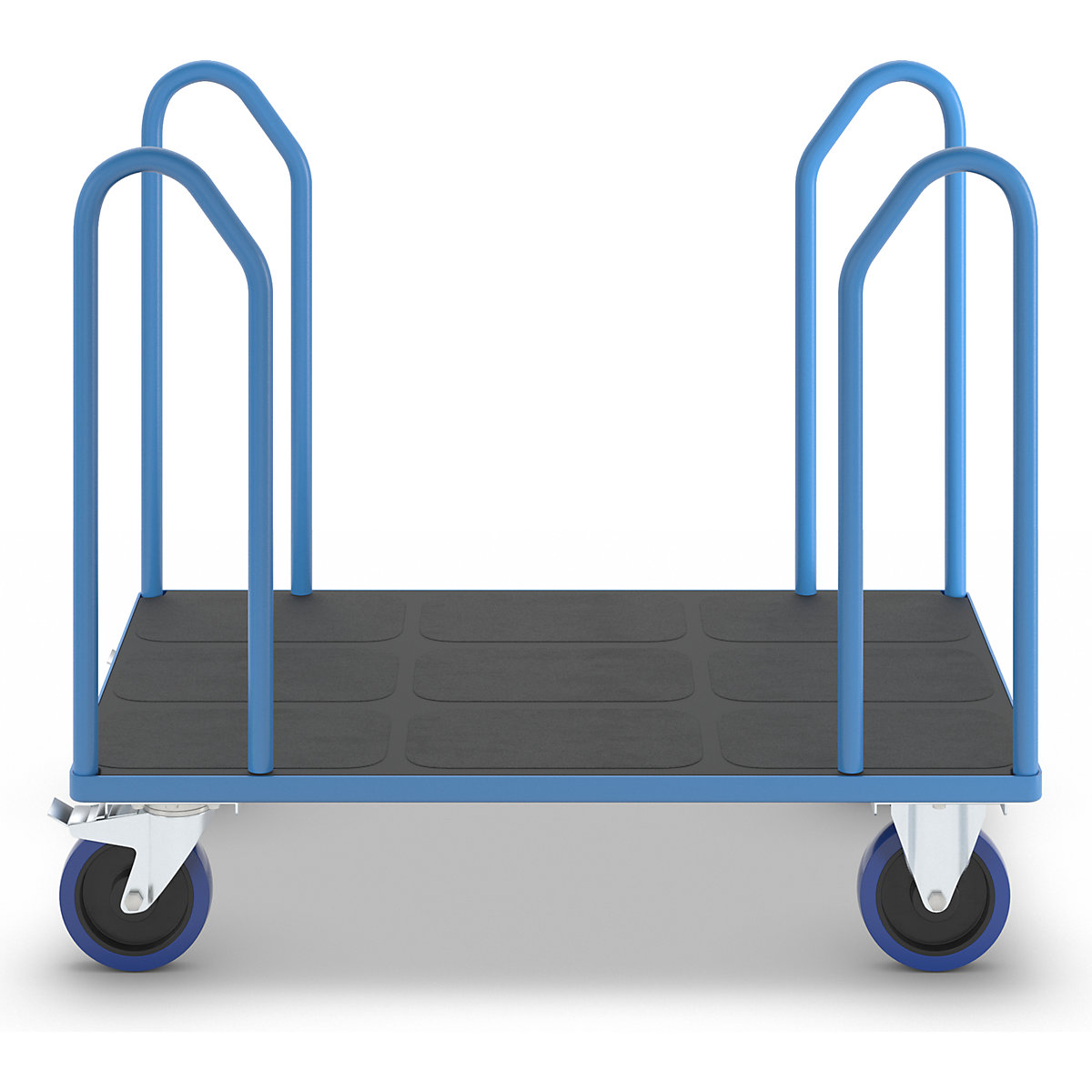 Chariot plate-forme à arceaux latéraux – eurokraft pro (Illustration du produit 4)-3