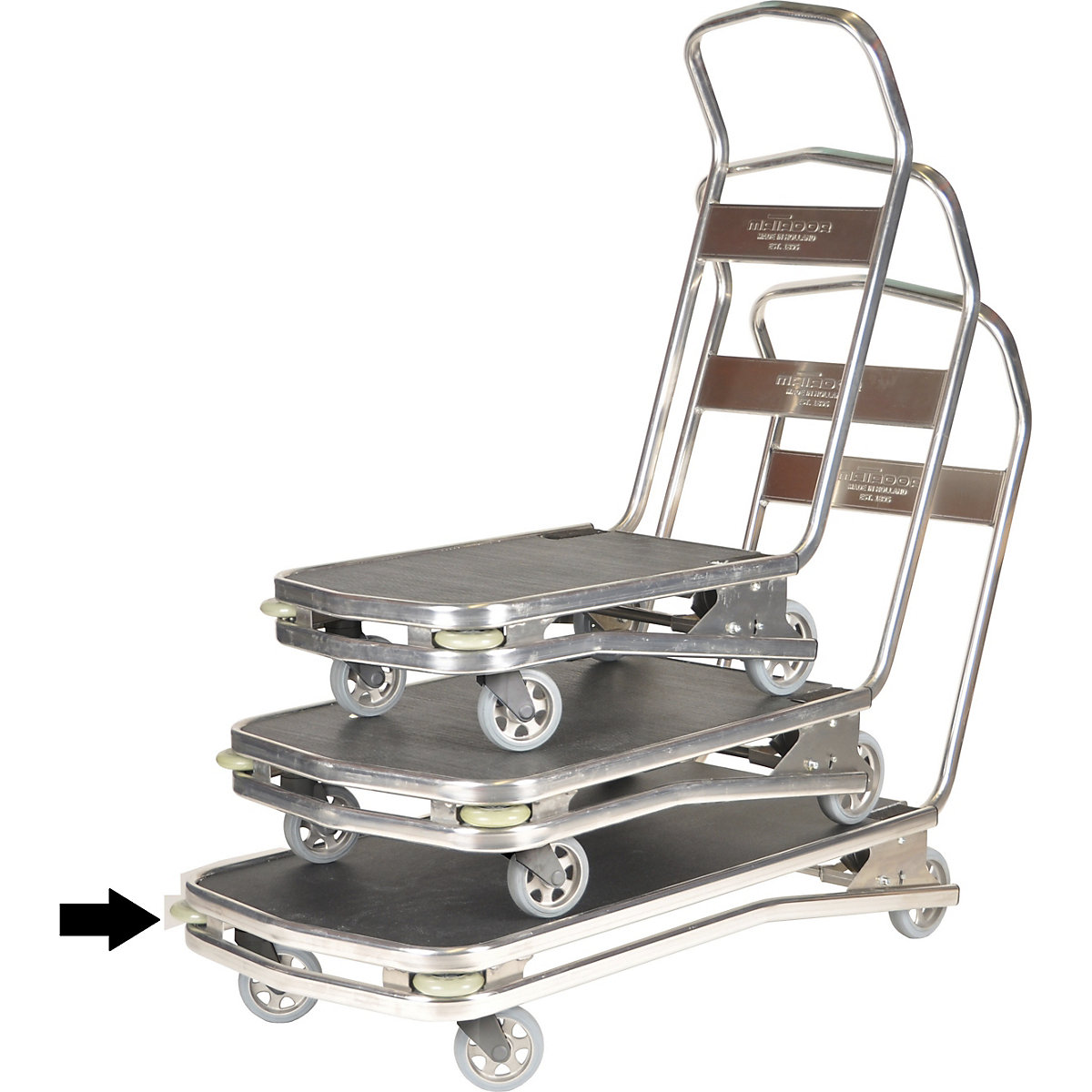 Chariot plate-forme M-REBEL, ergonomique – MATADOR (Illustration du produit 2)-1