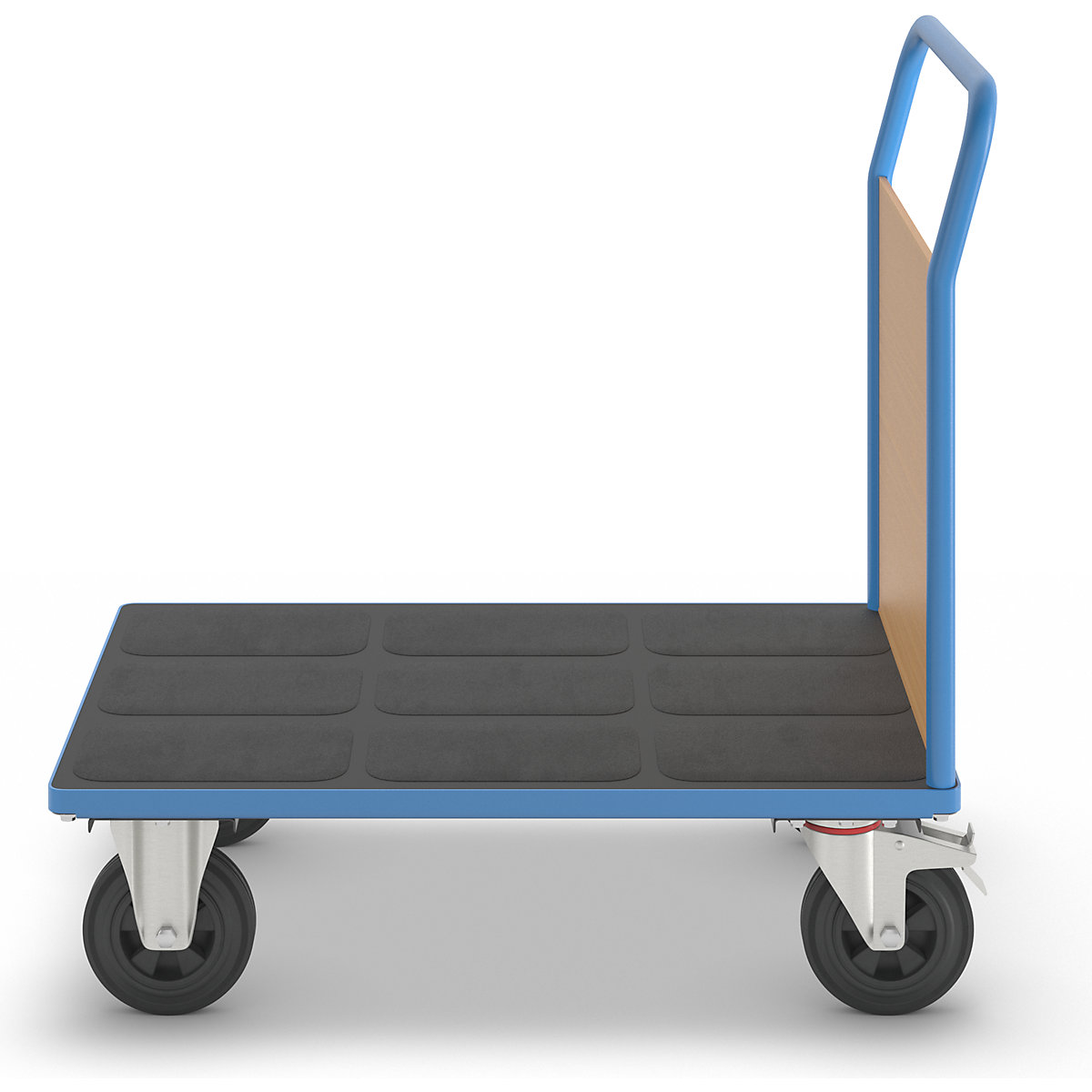 Chariot plate-forme avec panneaux en bois – eurokraft pro (Illustration du produit 3)-2