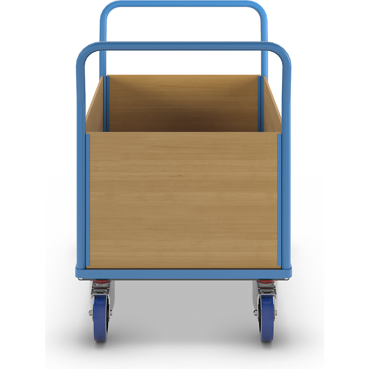 Chariot plate-forme avec panneaux en bois – eurokraft pro (Illustration du produit 12)-11