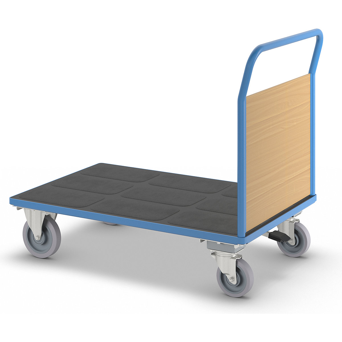 Chariot plate-forme avec panneaux en bois – eurokraft pro (Illustration du produit 9)-8