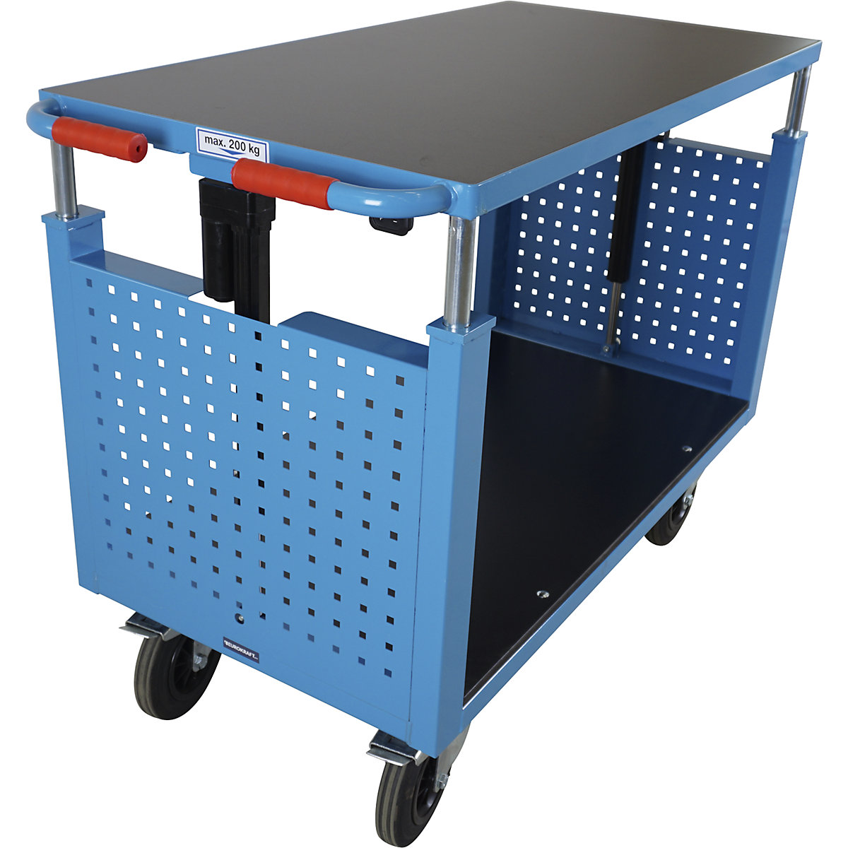 Chariot de montage, réglable en hauteur électriquement – eurokraft pro (Illustration du produit 14)-13