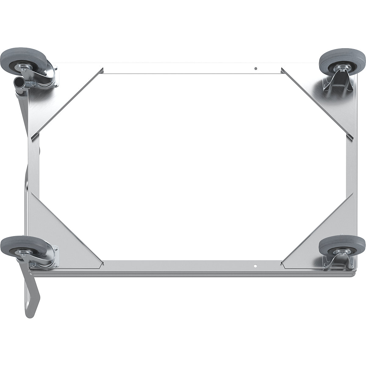 Plateau roulant en aluminium, hauteur de chargement 150 mm – Gmöhling (Illustration du produit 7)-6