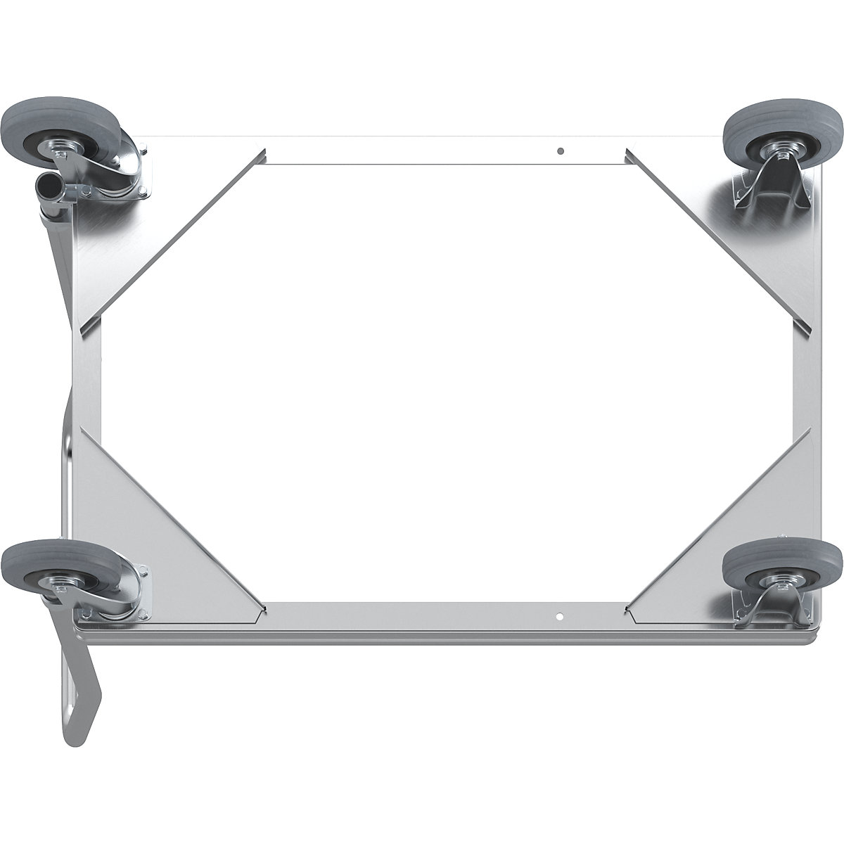 Plateau roulant en aluminium, hauteur de chargement 150 mm – Gmöhling (Illustration du produit 7)-6