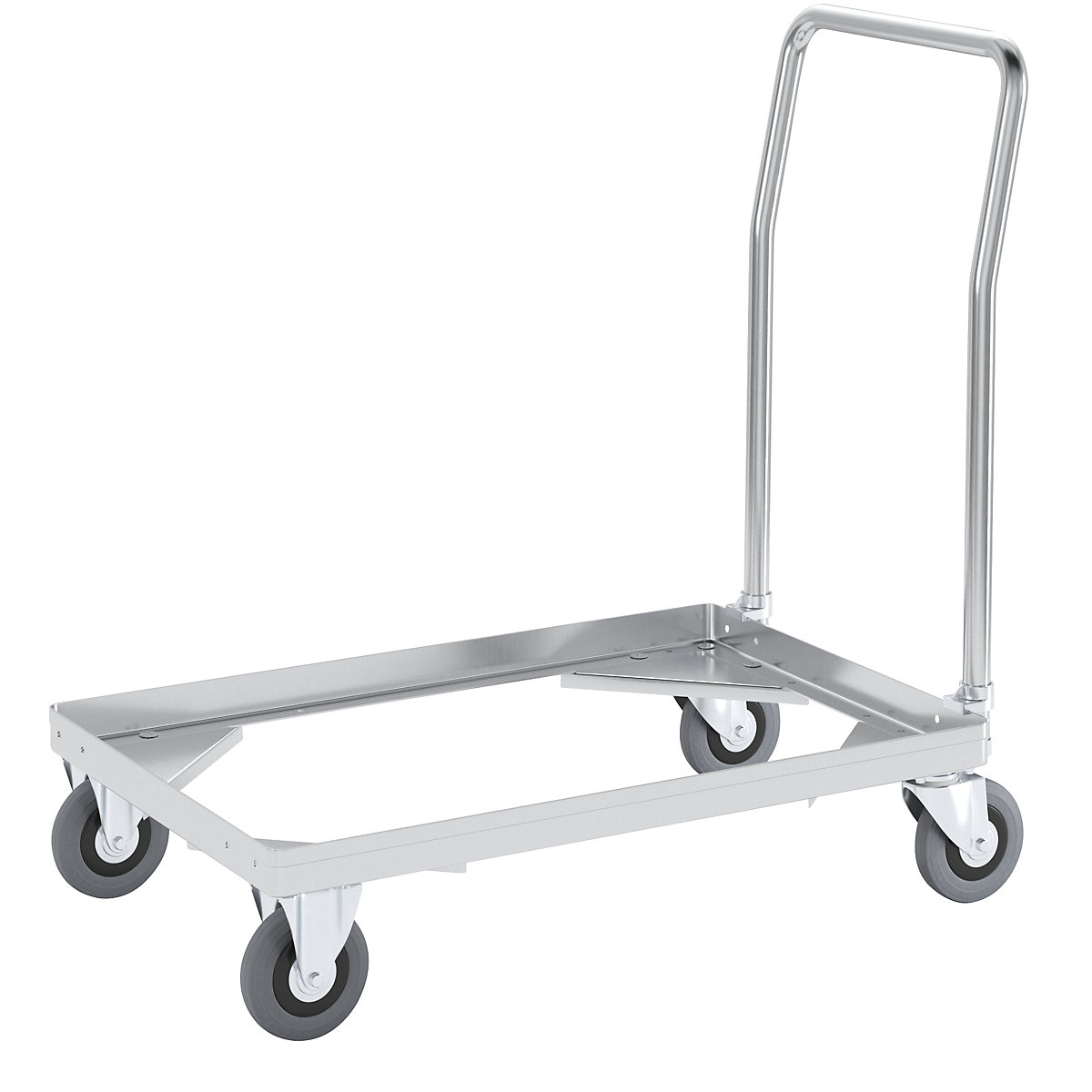 Plateau roulant en aluminium, hauteur de chargement 150 mm – Gmöhling