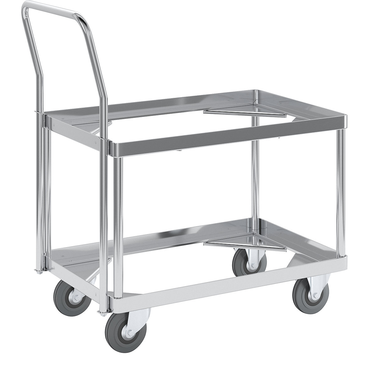 Plateau roulant en aluminium, hauteur de chargement 440 mm – Gmöhling