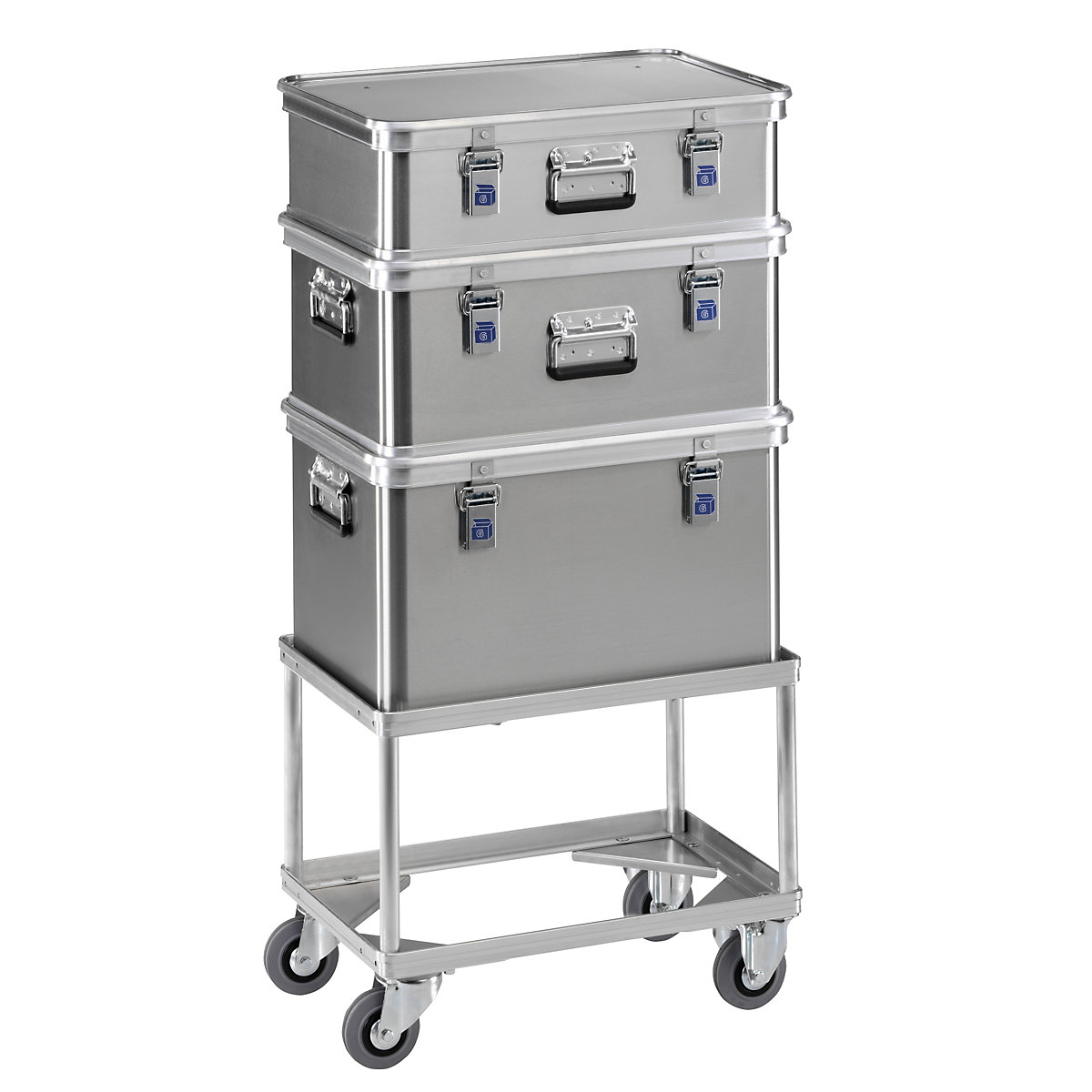 Plateau roulant en aluminium, hauteur de chargement 440 mm – Gmöhling (Illustration du produit 2)-1