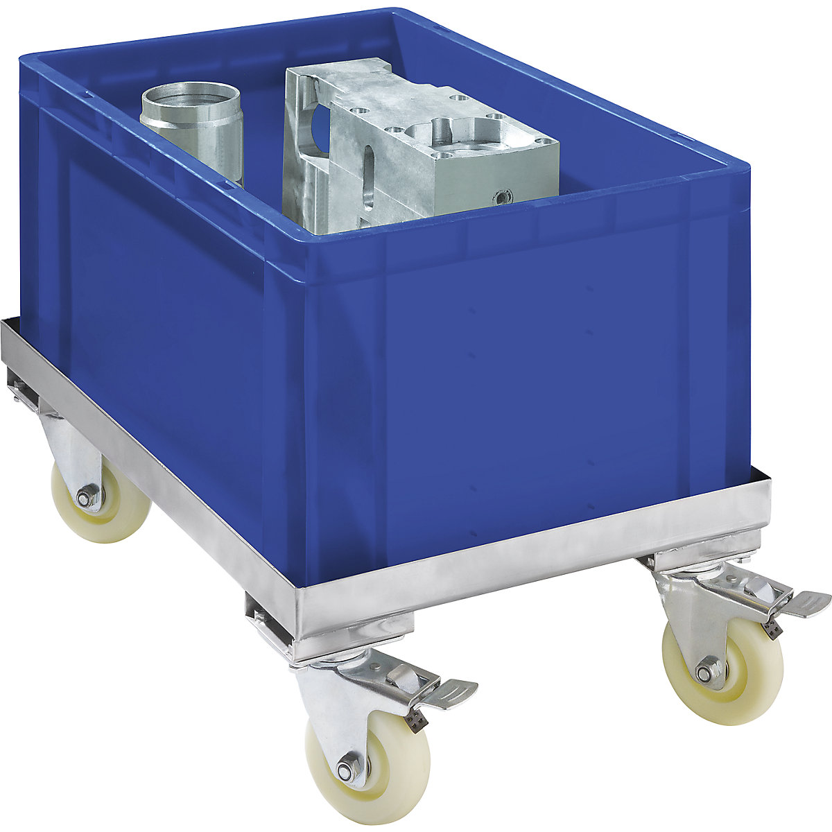 Plateau roulant en inox (Illustration du produit 2)-1