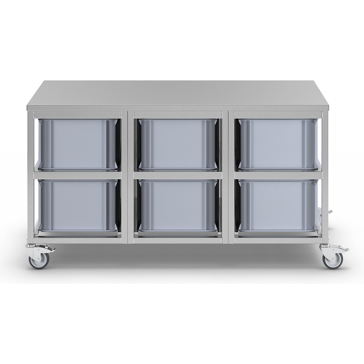 Chariot à bacs en inox (Illustration du produit 4)-3