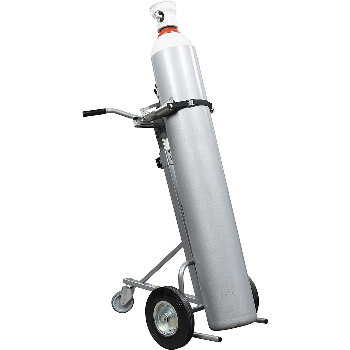 Diable pour bouteilles de gaz avec pinces automatiques