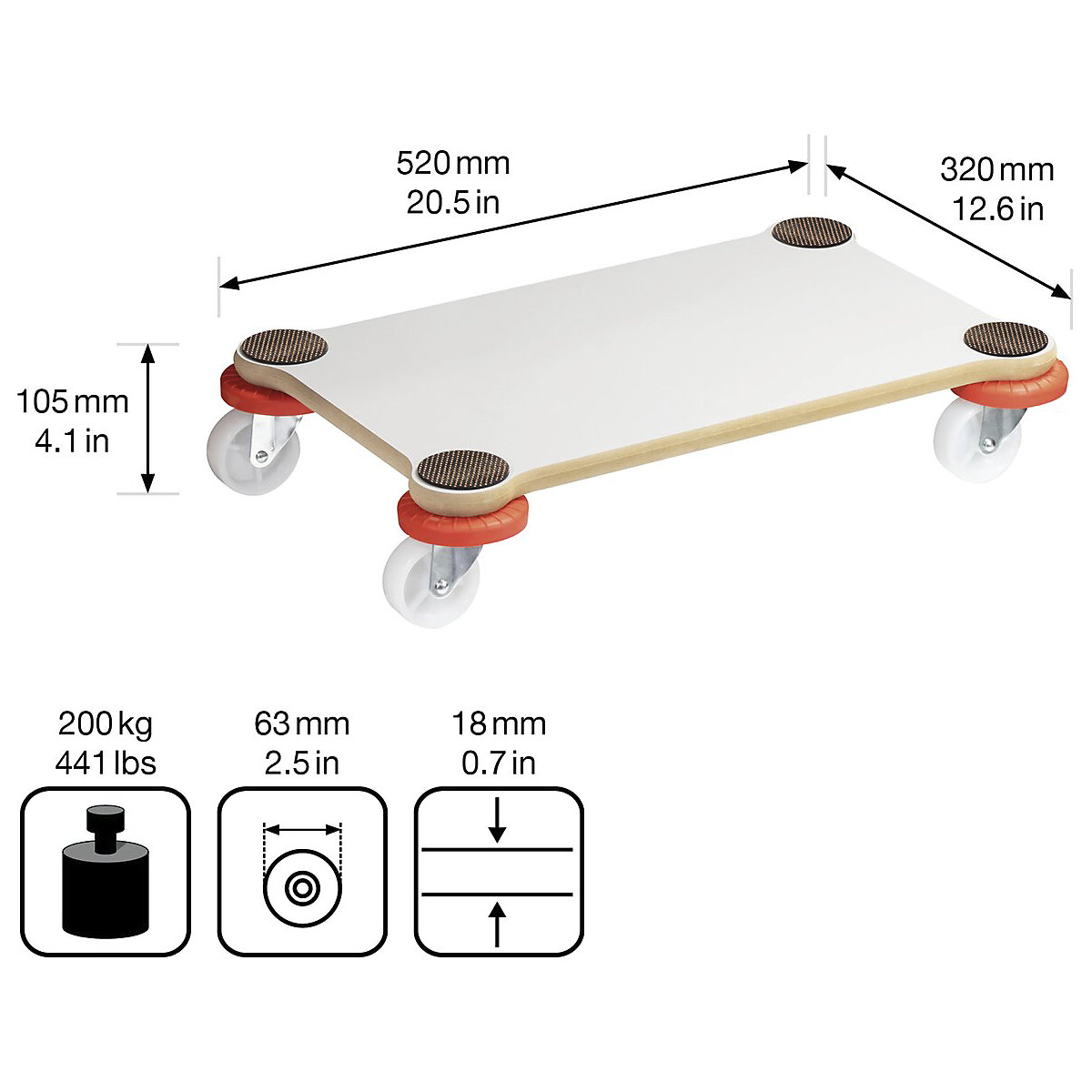 Plateau roulant PROTECTION MM 1363 – Wagner (Illustration du produit 7)-6