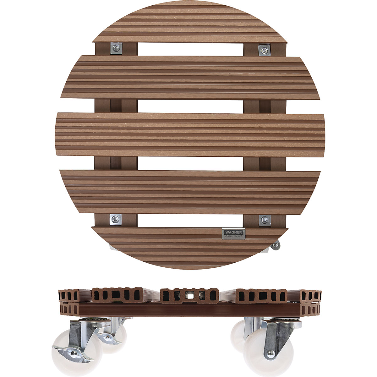 Plateau roulant pour plantes en bois composite – Wagner (Illustration du produit 5)-4