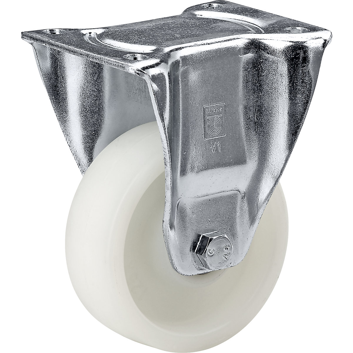 Roue en polyamide, chape en tôle d'acier &ndash; Wicke