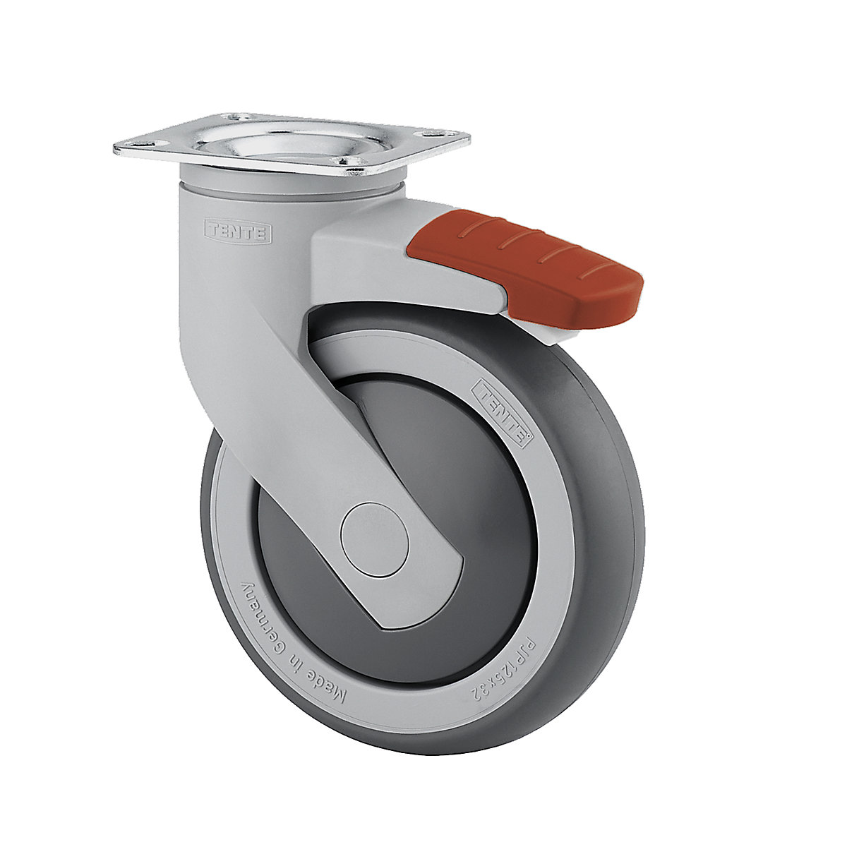 Roulette en plastique avec platine de montage – TENTE