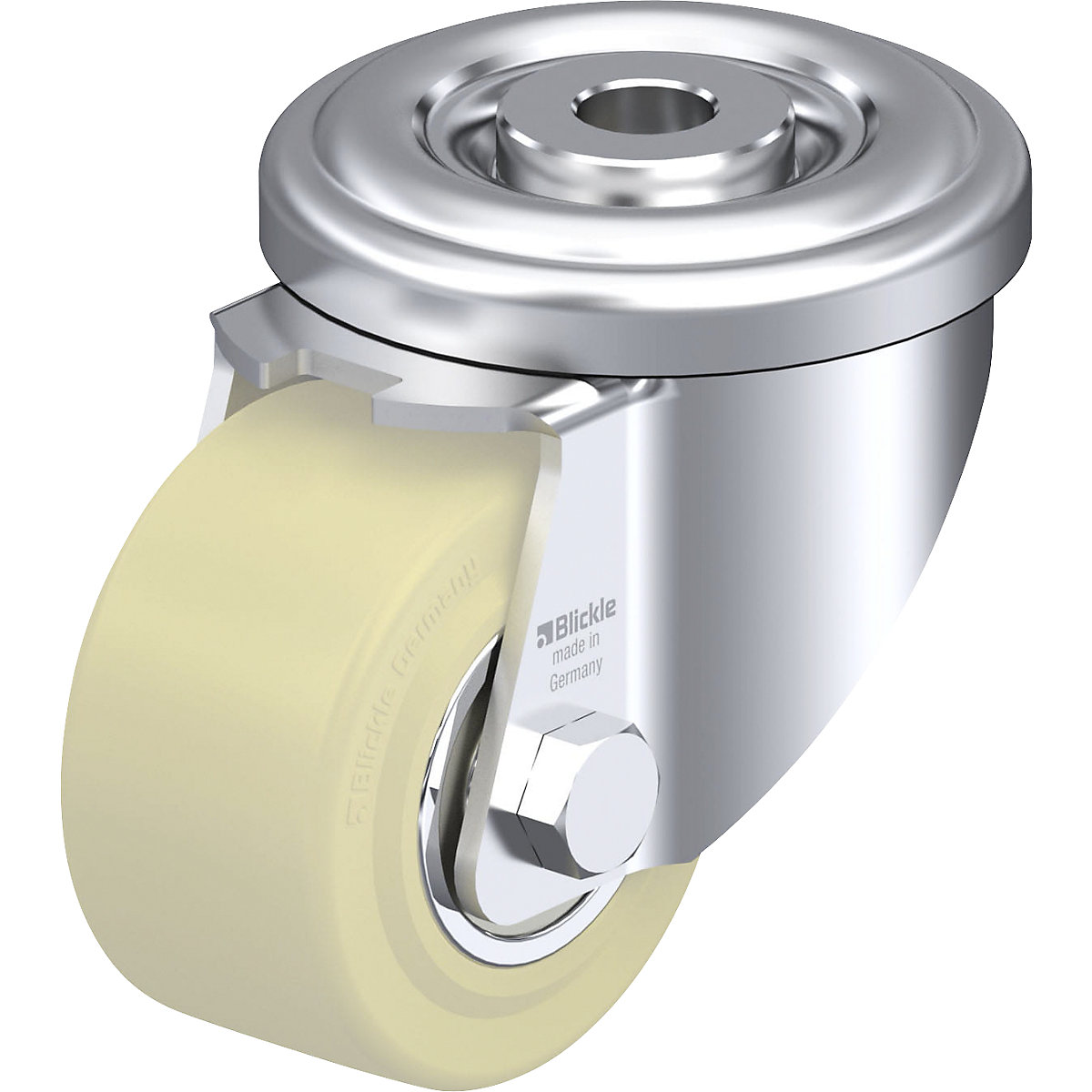 Roulette pivotante compacte en tôle d'acier LR-GSPO 60K &ndash; Blickle