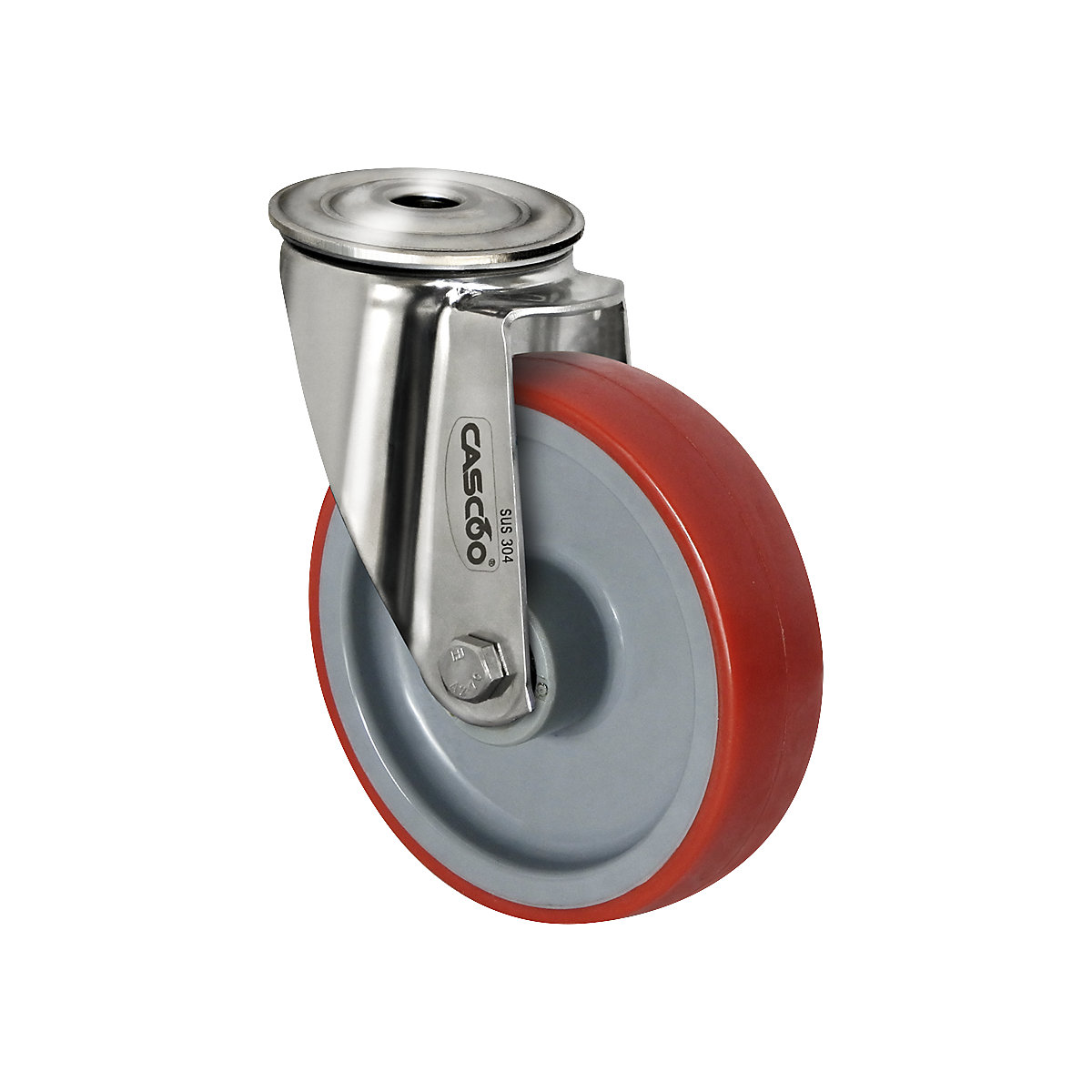 Roulette polyuréthane sur jante polyamide – eurokraft basic