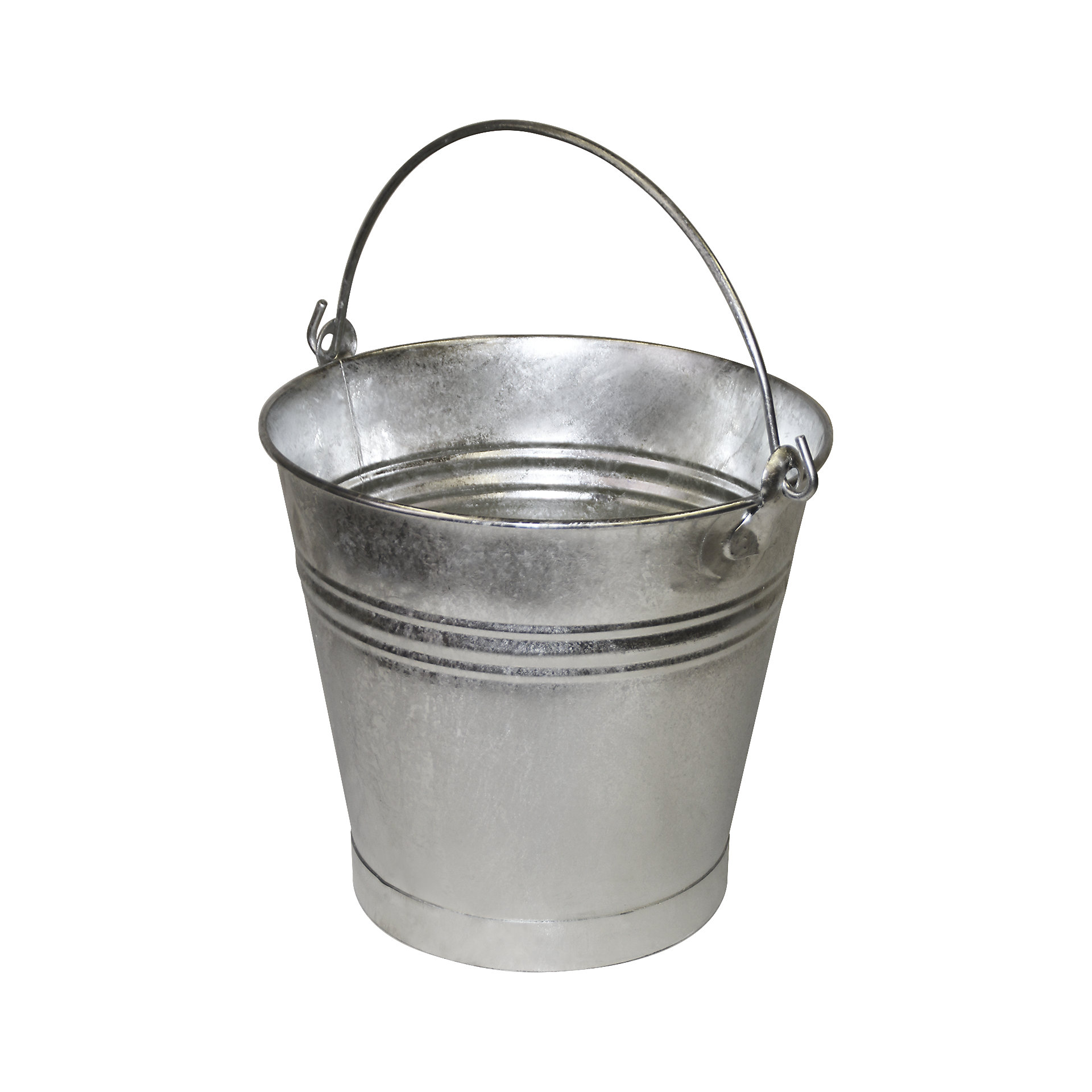 Seau En Fer Blanc 30L Avec Couvercle - Étanche Et Robuste - Pour Stockage Alimentaire Ou Produits