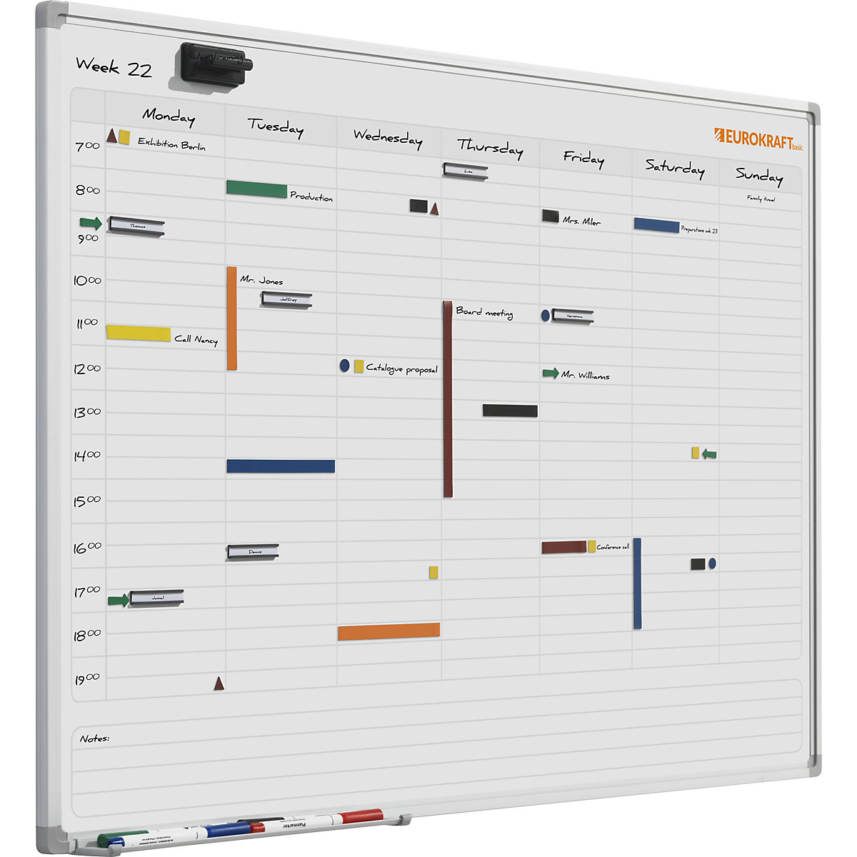 Planning hebdomadaire, neutre – eurokraft basic (Illustration du produit 3)-2