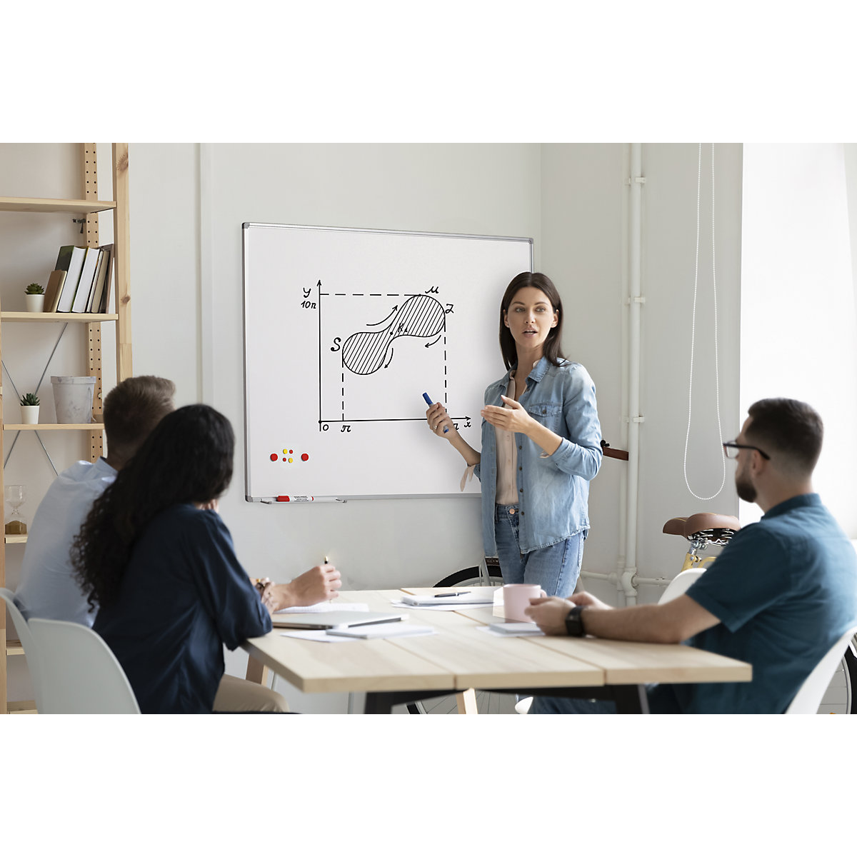 Tableau blanc Economy – eurokraft pro (Illustration du produit 5)-4