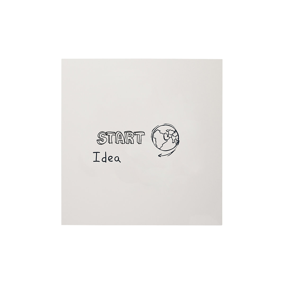 Tableau blanc sans cadre