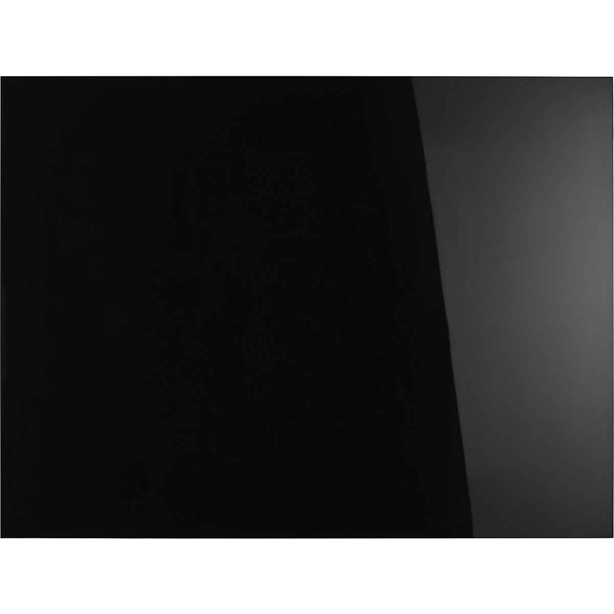 Tableau design en verre, magnétique – magnetoplan, l x h 1200 x 900 mm, coloris noir profond-8