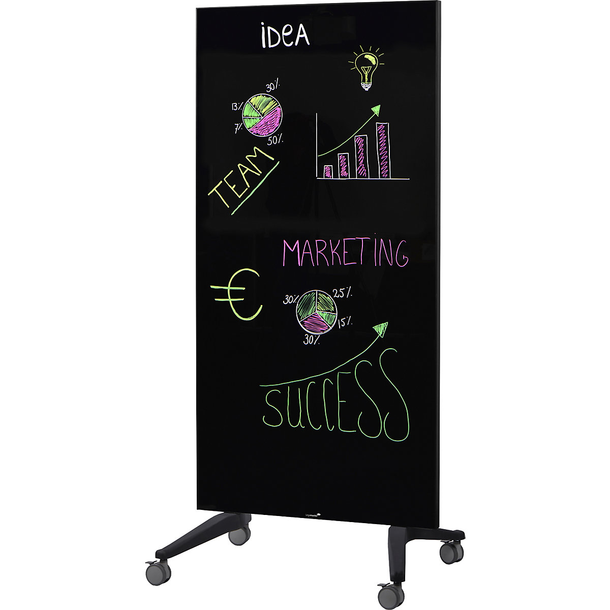 Tableau en verre, mobile – Legamaster (Illustration du produit 4)-3