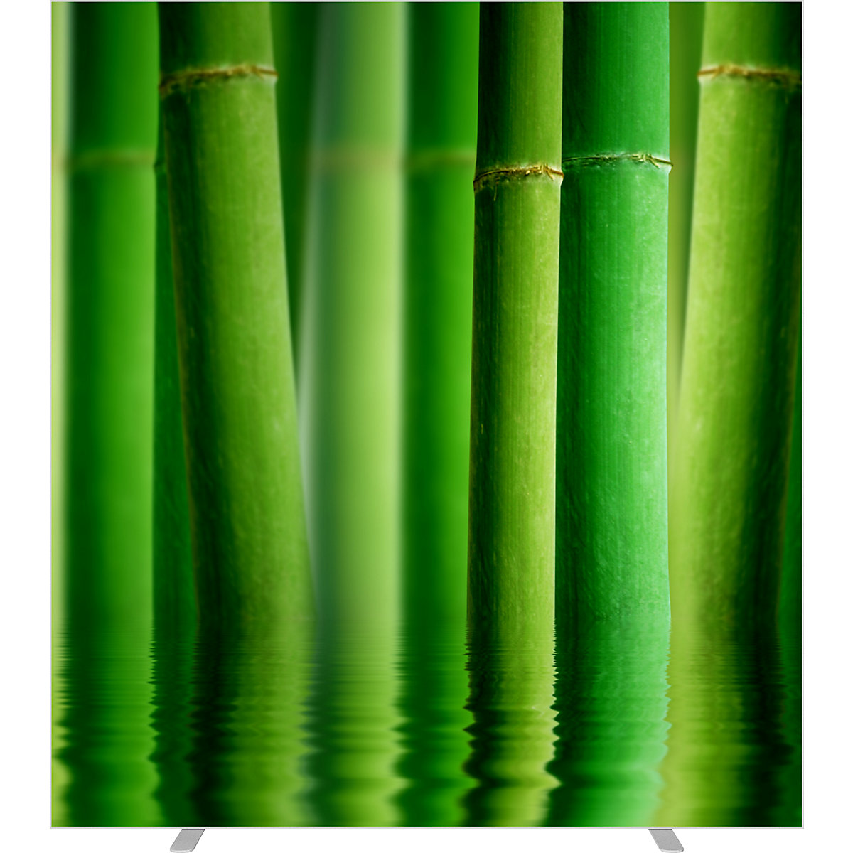Ścianka działowa easyScreen, z motywem foto, model bambus, szer. 1600 mm-2