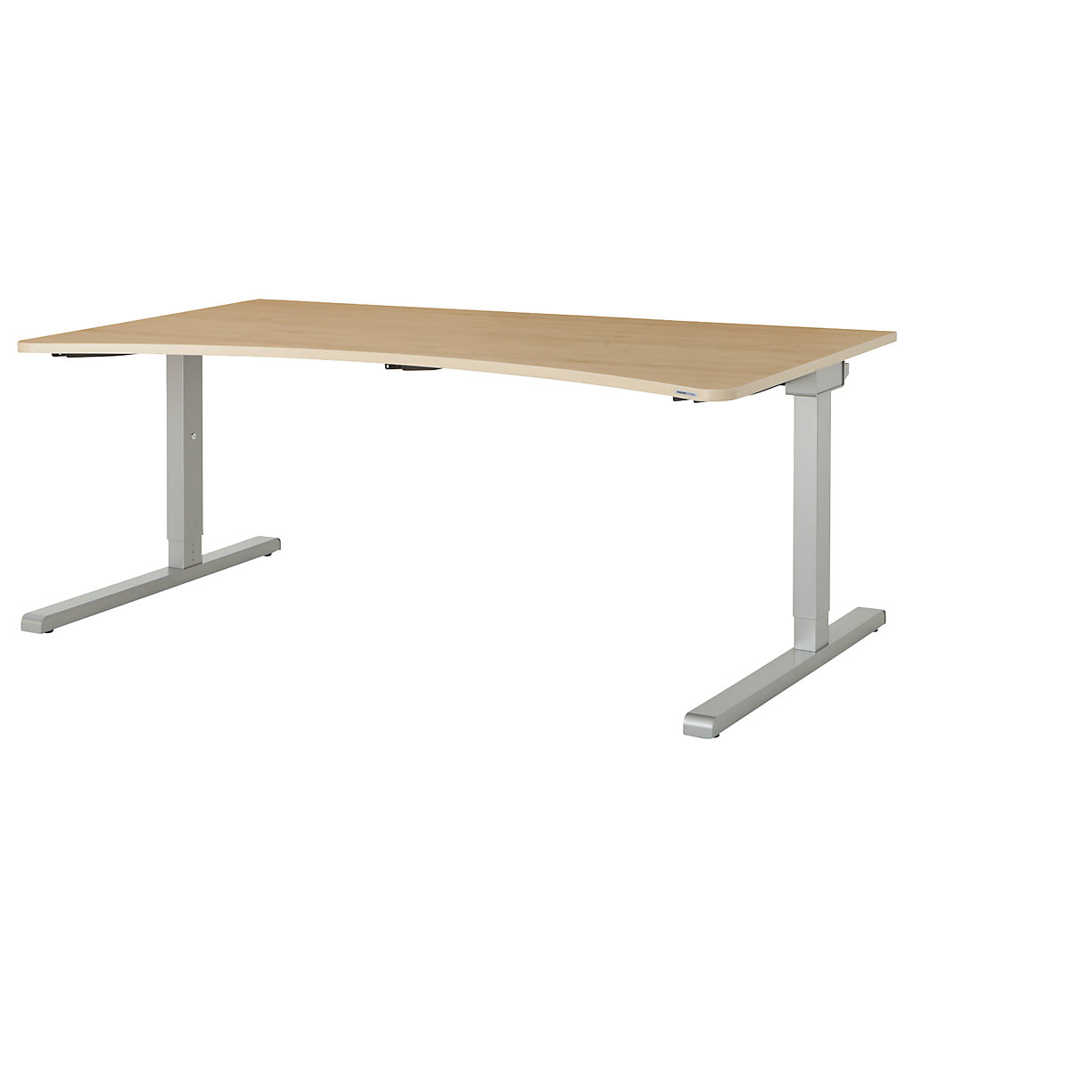 Stół o ergonomicznym kształcie, podstawa z ceownika - mauser