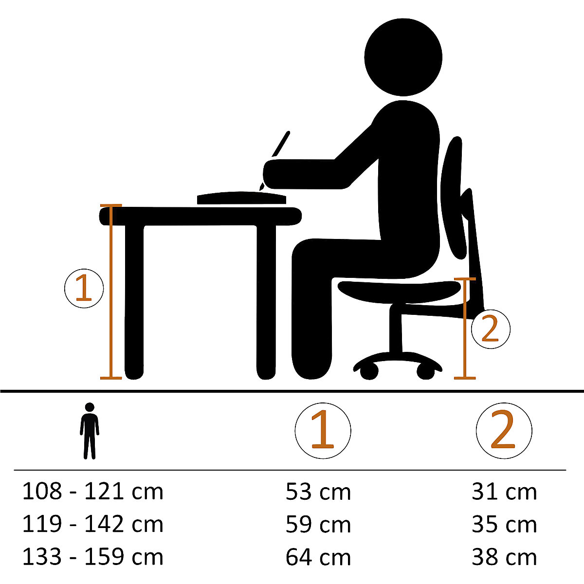 Krzesło do biurka dla dzieci LUAN (Zdjęcie produktu 8)-7