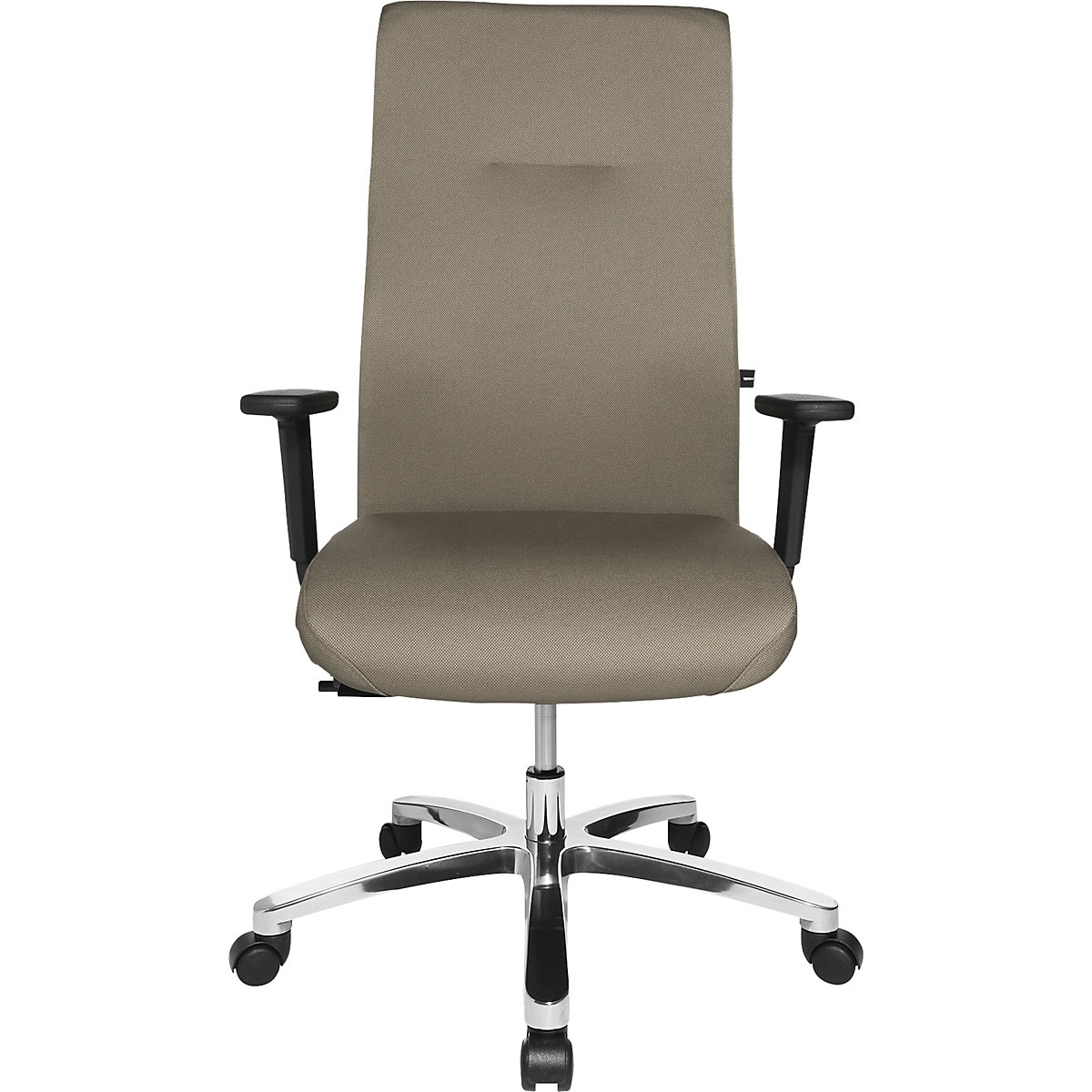 Krzesło obrotowe dla operatora BIGSTAR20 – Topstar, mechanizm punktowo-synchroniczny, nośność 150 kg, piaskowy-4