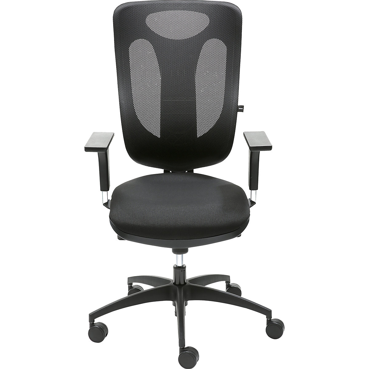 Krzesło obrotowe z podporą lędźwi, mechanizm synchroniczny, siedzisko z podporą lędźwi – Topstar (Zdjęcie produktu 2)-1
