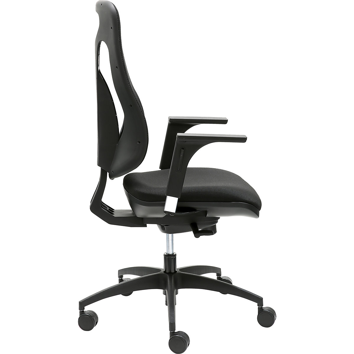 Krzesło obrotowe z podporą lędźwi, mechanizm synchroniczny, siedzisko z podporą lędźwi – Topstar (Zdjęcie produktu 4)-3