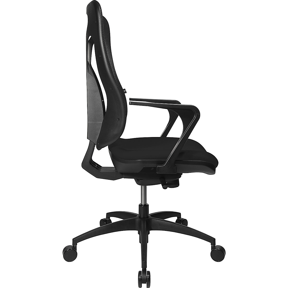 Krzesło obrotowe z podporą lędźwi, mechanizm synchroniczny, siedzisko z podporą lędźwi – Topstar (Zdjęcie produktu 5)-4