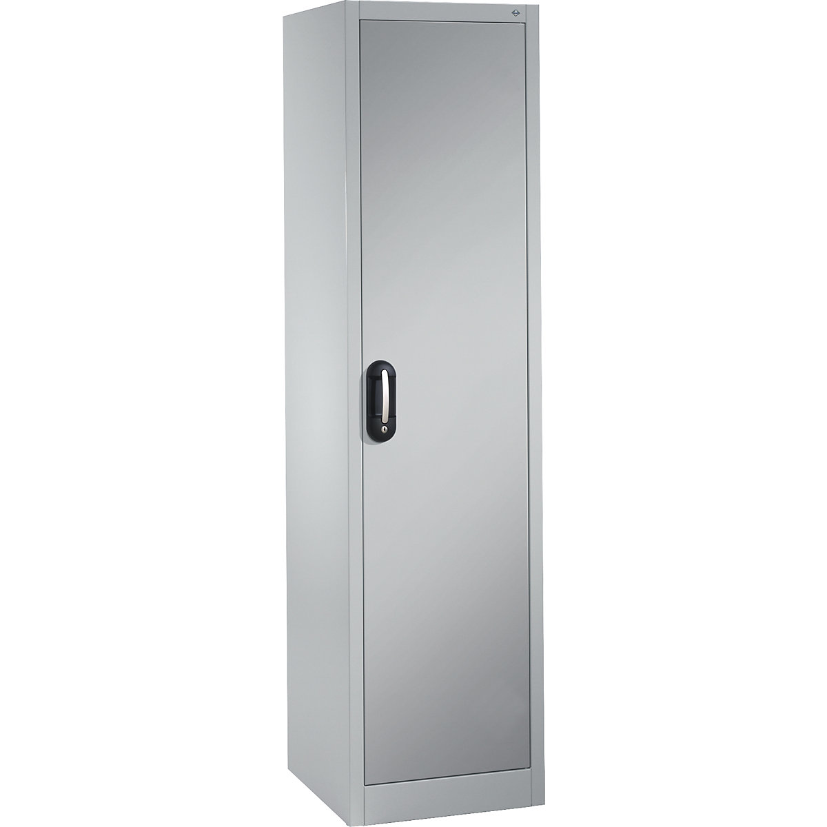 Szafa uniwersalna ACURADO – C+P, szer. x głęb. 500 x 500 mm, jasnoszary / biały aluminium