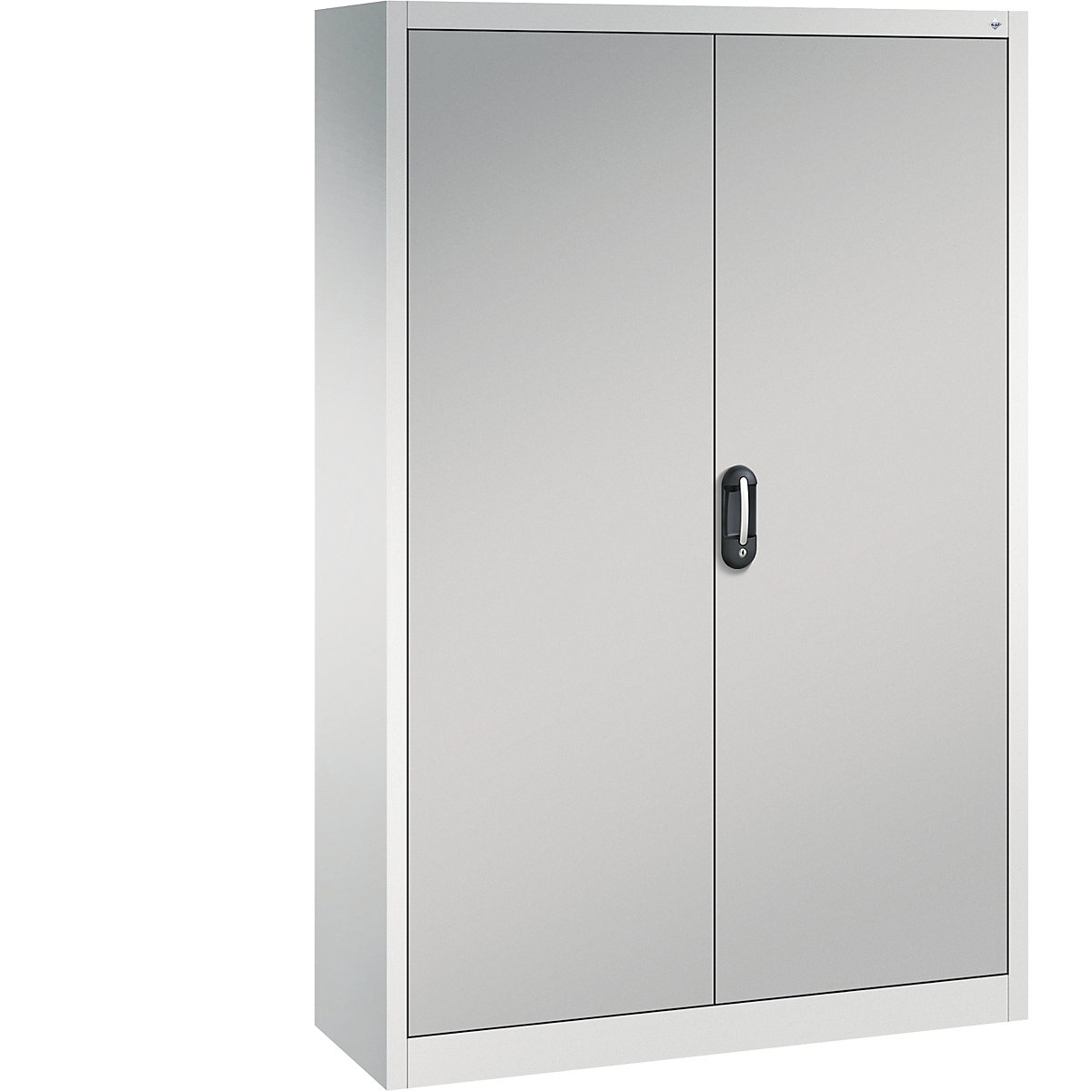 Szafa uniwersalna ACURADO – C+P, szer. x głęb. 1200 x 400 mm, jasnoszary / biały aluminium