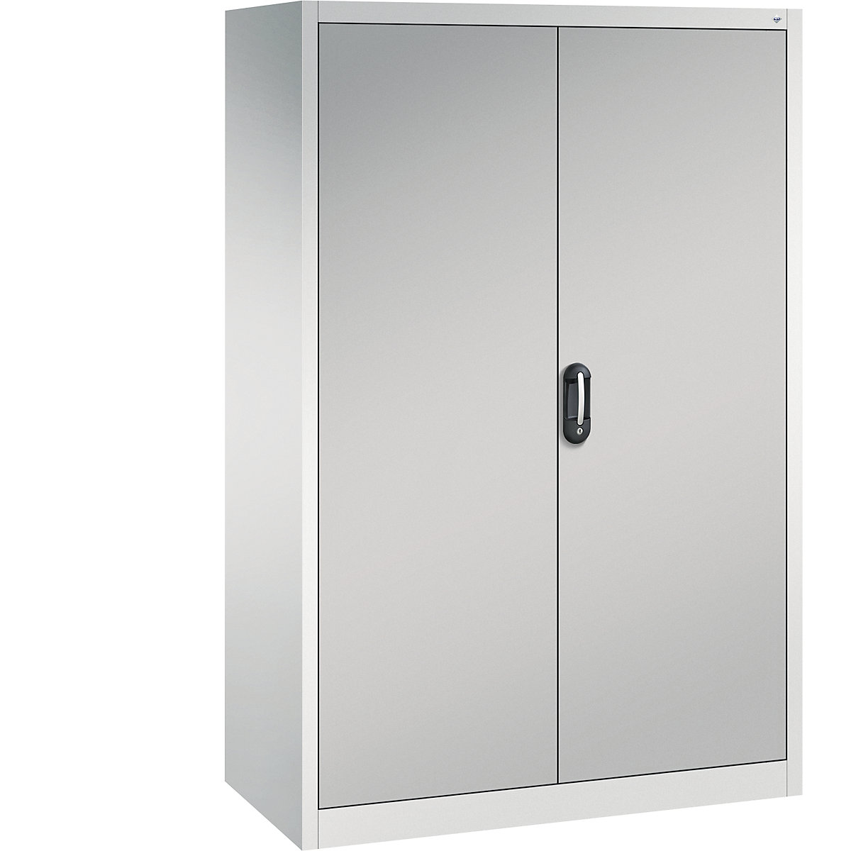 Szafa uniwersalna ACURADO – C+P, szer. x głęb. 1200 x 600 mm, jasnoszary / biały aluminium