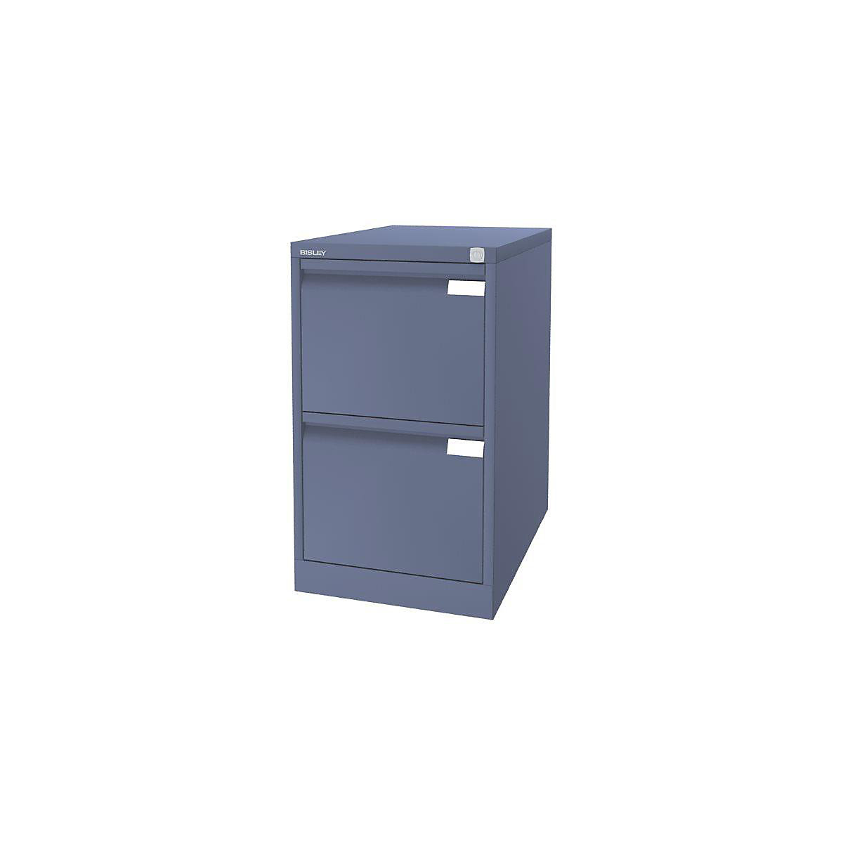 Szafka na kartotekę wiszącą, 1-torowa – BISLEY, 2 szuflady, DIN A4, niebieski-18