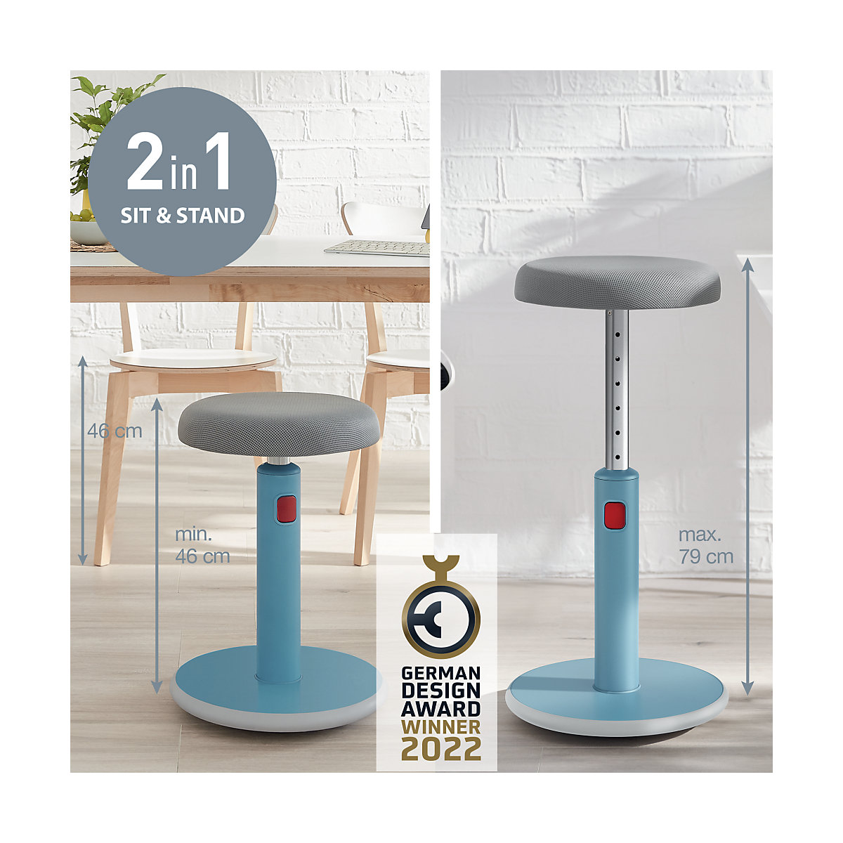 Podpora do stania i siedzenia Ergo Cosy Active – Leitz (Zdjęcie produktu 5)-4