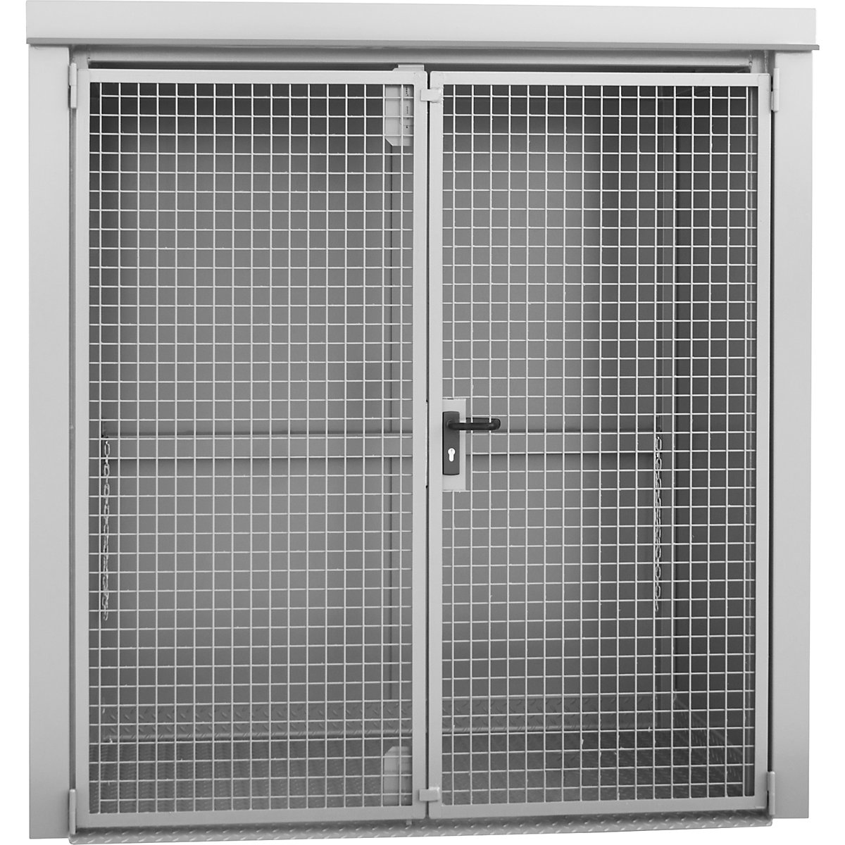 Contenedor para bombonas de gas, resistente al fuego – eurokraft pro (Imagen del producto 2)-1
