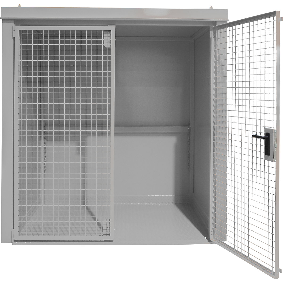 Contenedor para bombonas de gas, resistente al fuego – eurokraft pro (Imagen del producto 2)-1