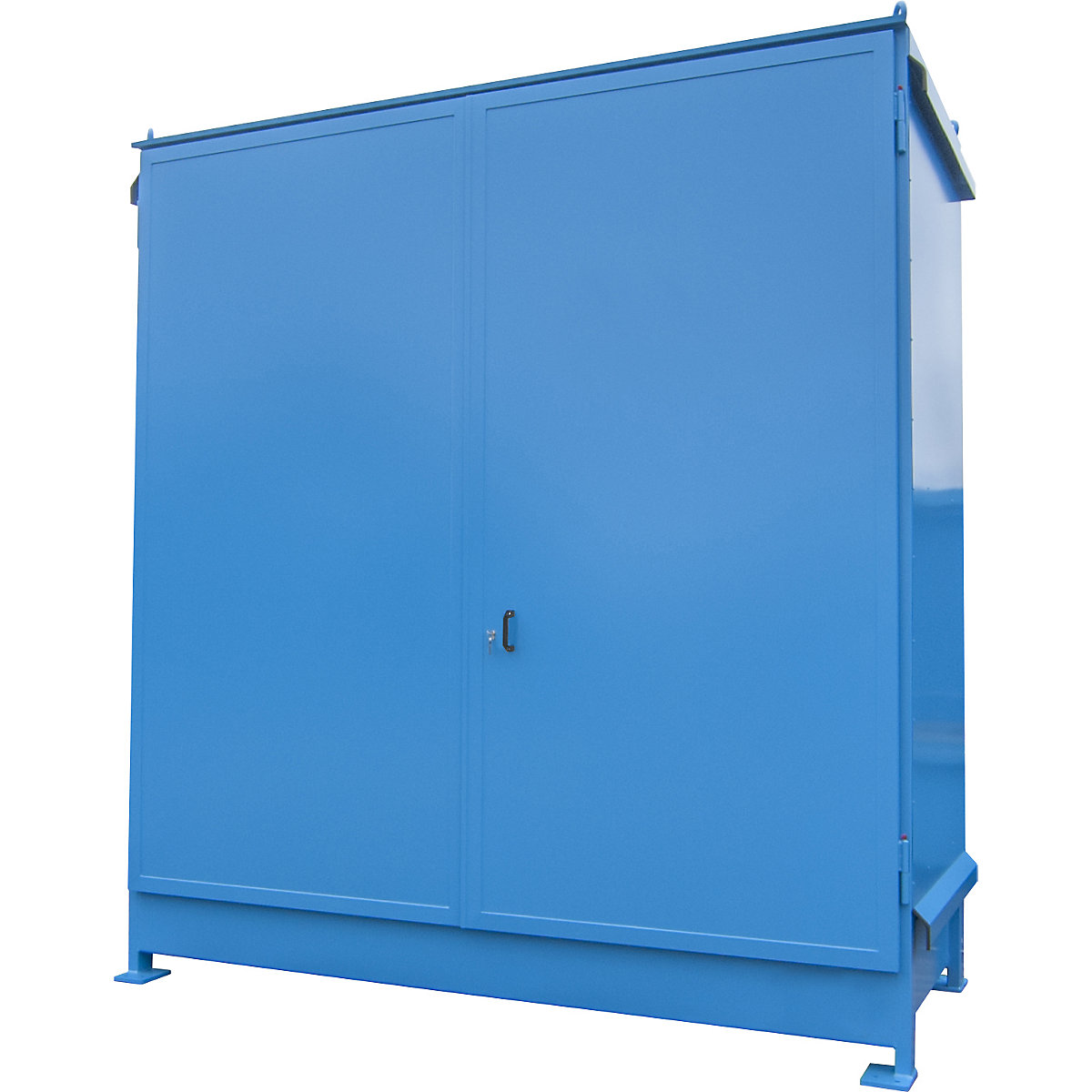 Contenedor con estanterías para sustancias peligrosas – eurokraft pro (Imagen del producto 2)-1