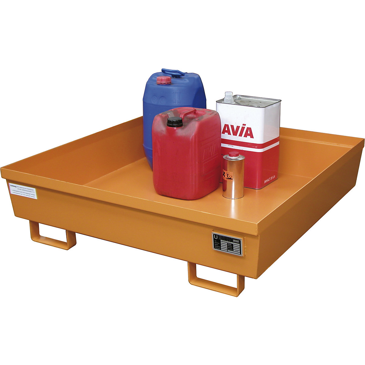 Bandeja colectora de acero con borde perfilado – eurokraft pro (Imagen del producto 5)-4