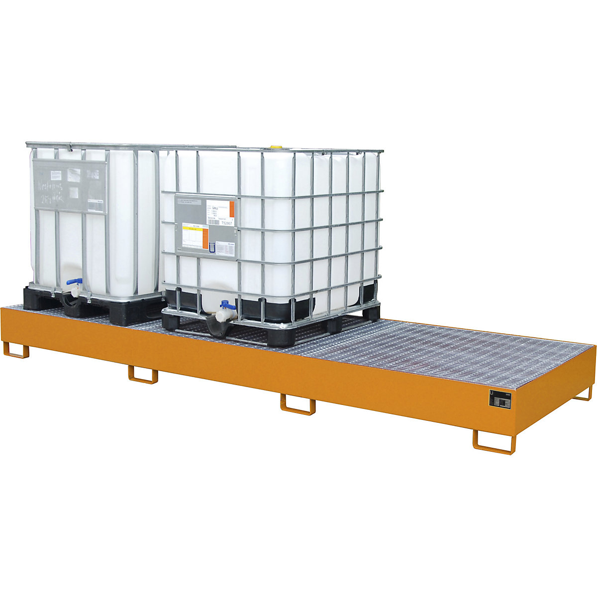 Cubeta colectora de acero para contenedores depósito IBC / KTC – eurokraft pro (Imagen del producto 2)-1