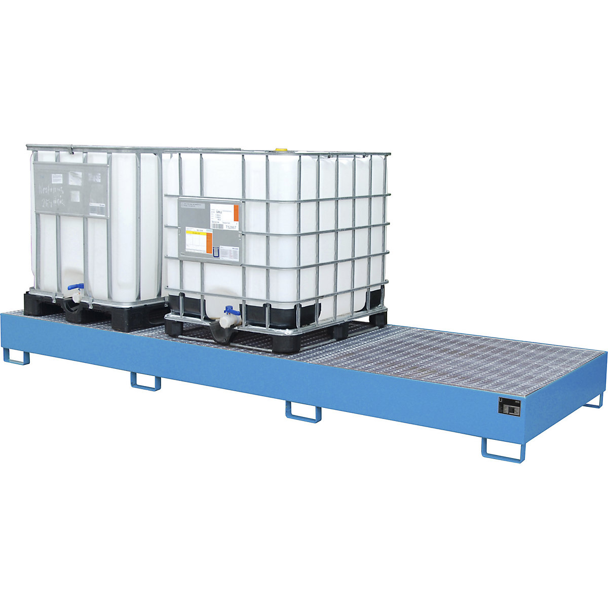 Cubeta colectora de acero para contenedores depósito IBC / KTC – eurokraft pro (Imagen del producto 2)-1