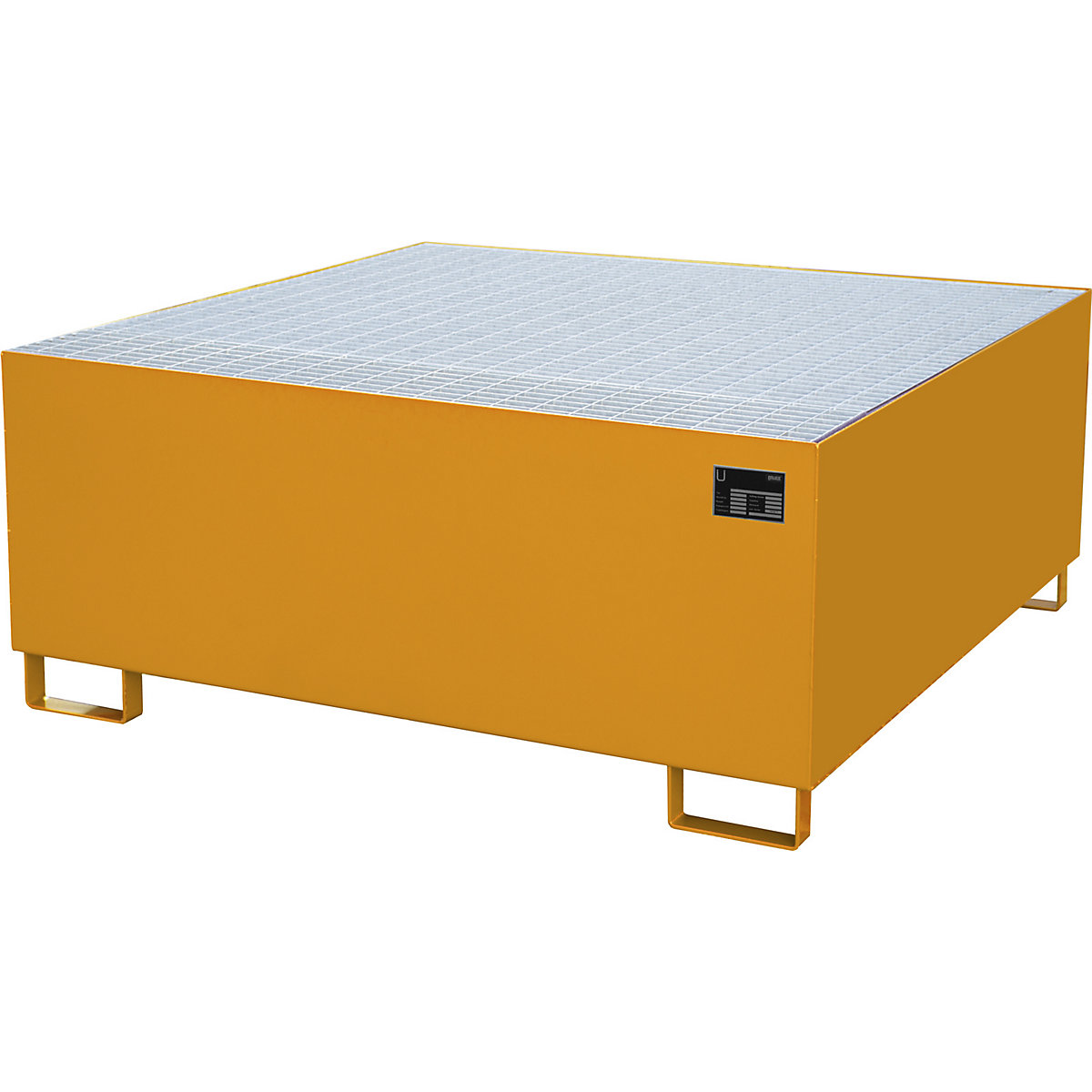 Cubeta colectora de acero para contenedores depósito IBC / KTC – eurokraft pro (Imagen del producto 3)-2