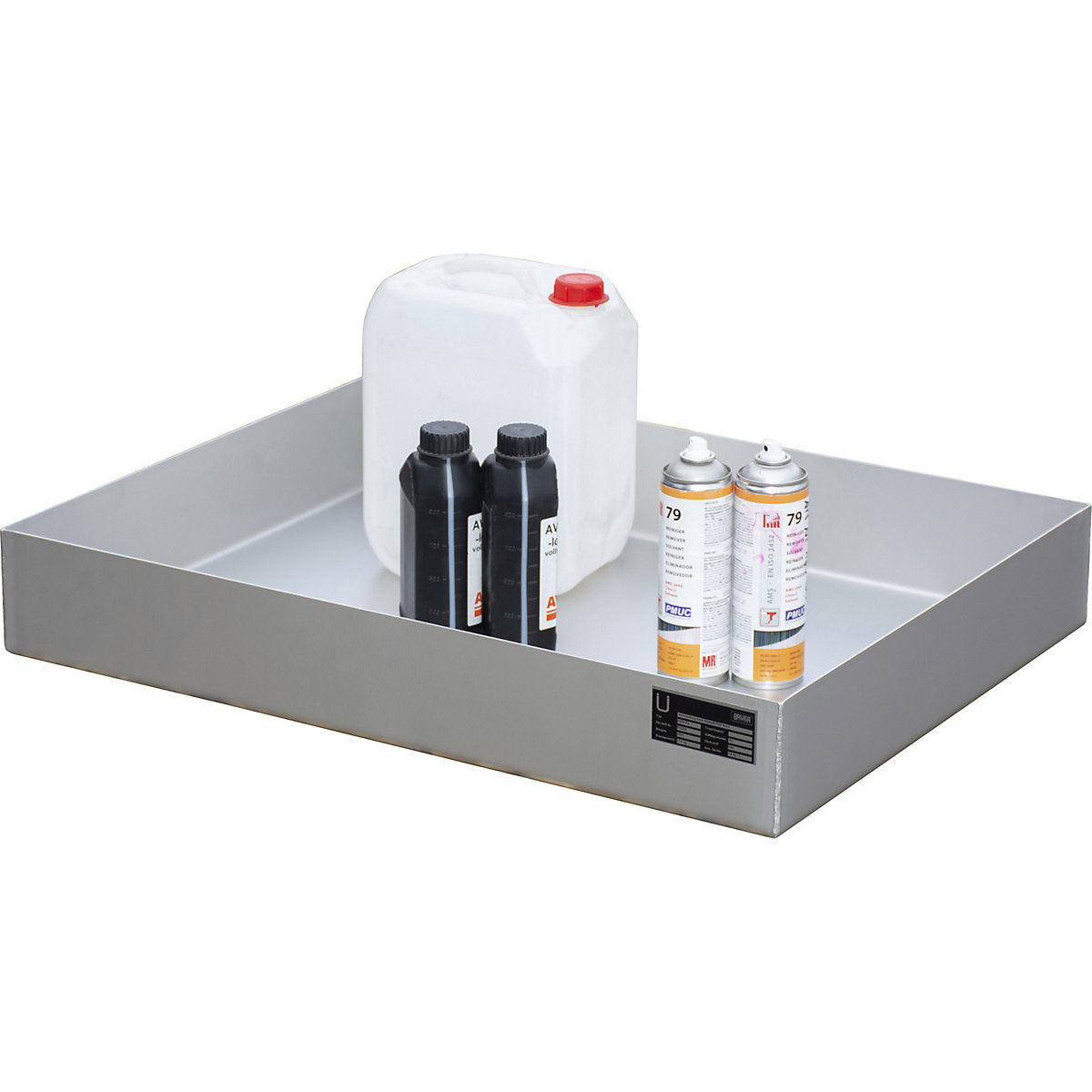 Cubeta de acero inoxidable para palets – eurokraft pro (Imagen del producto 4)-3