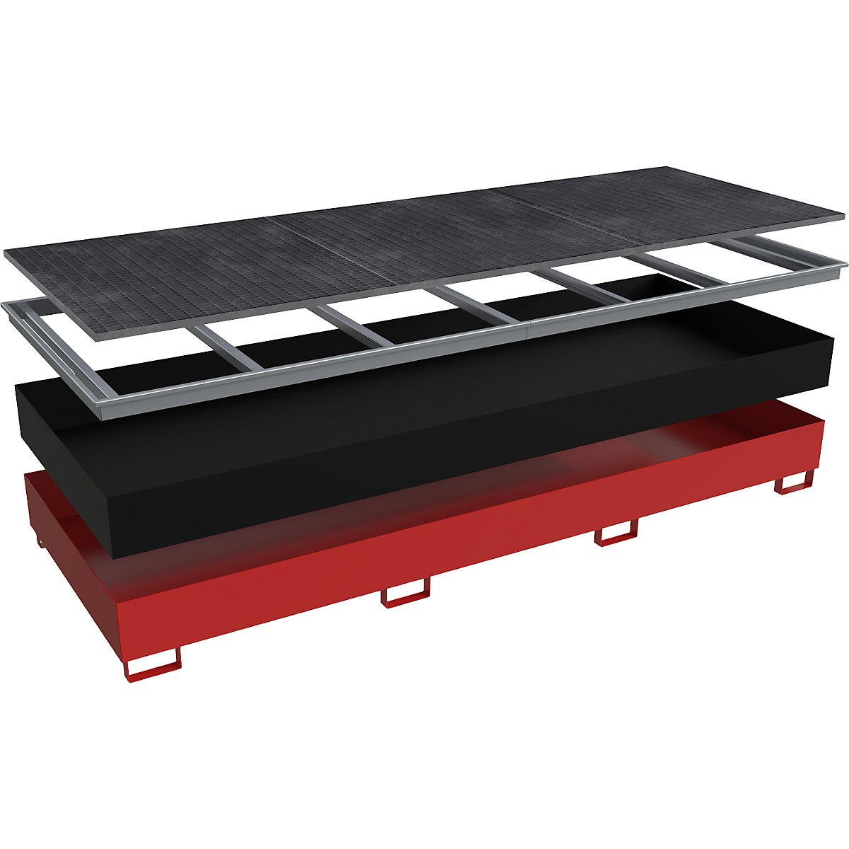 Cubeta de fondo con recipiente interior de PE para estanterías &ndash; eurokraft pro